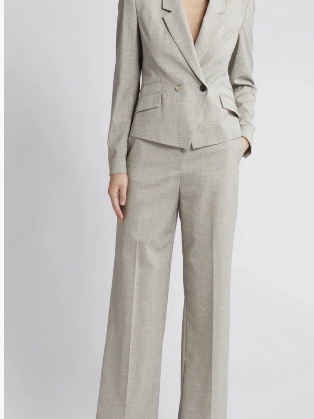 Hugo Boss Jarinary Double Breasted Virgin Wool Suit Women’s 12